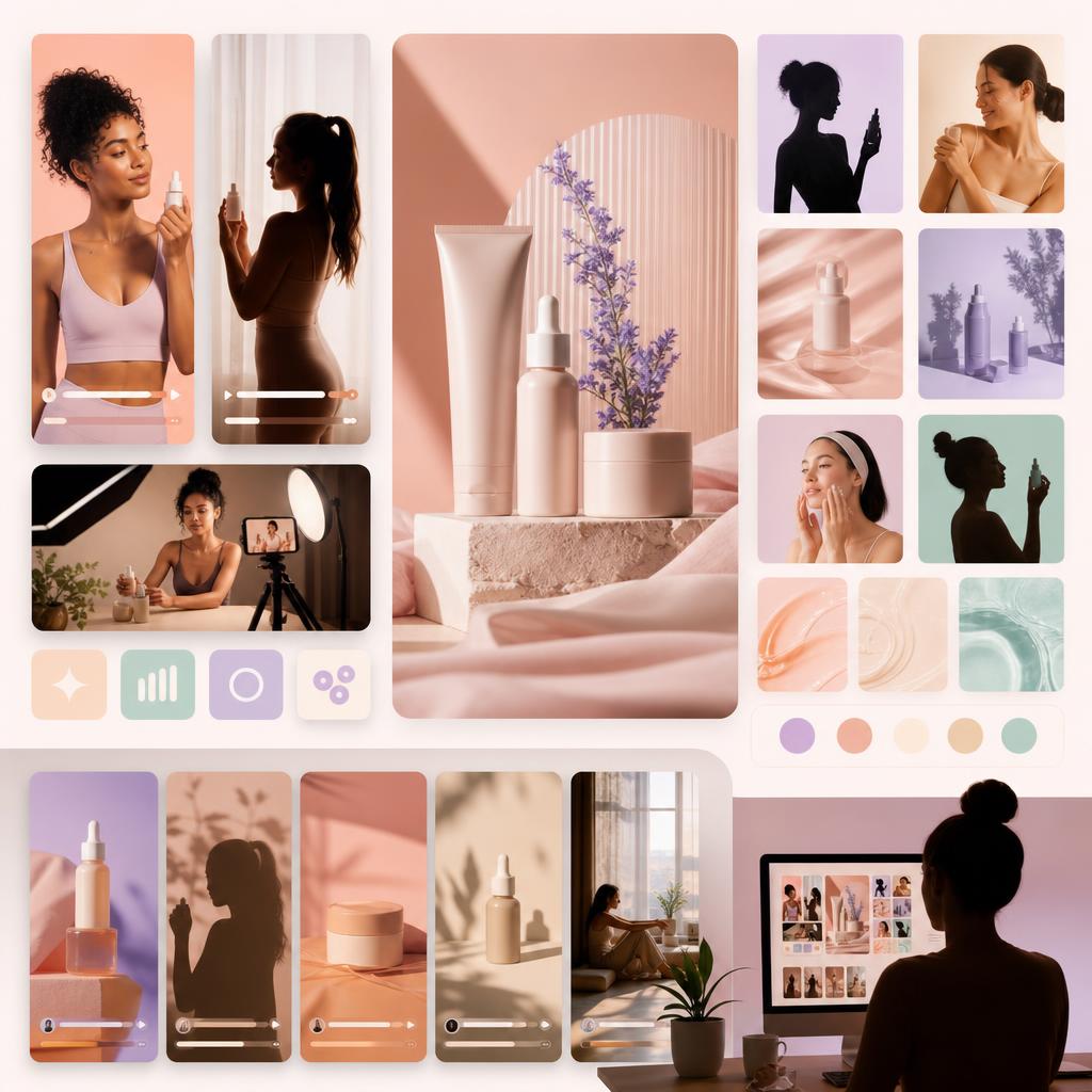 E-commerce creative production studio with video, product, and UGC ad variations