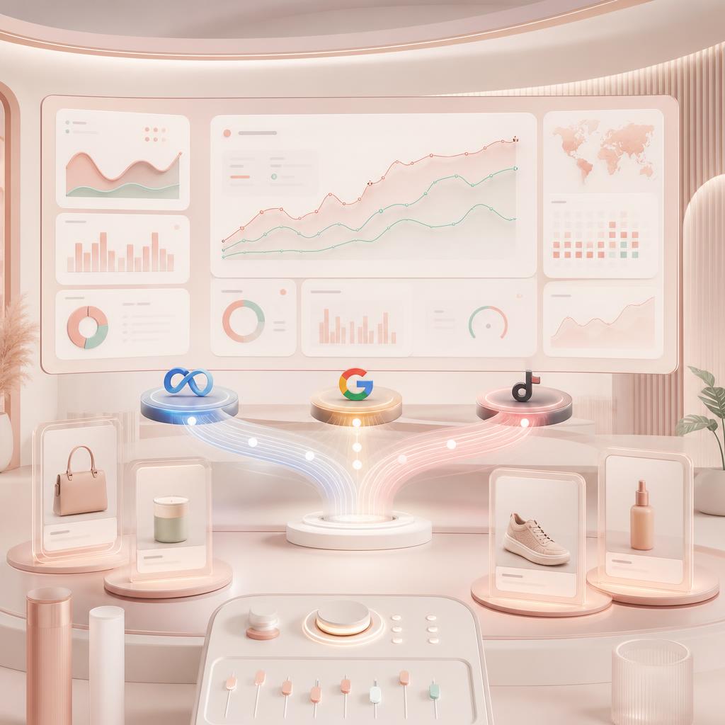 Cross-channel e-commerce media buying and performance dashboard