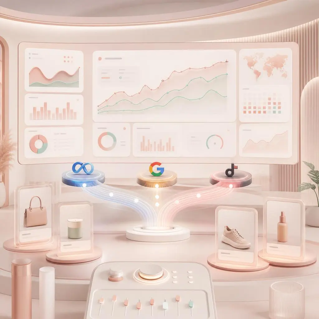 Cross-channel media buying dashboard
